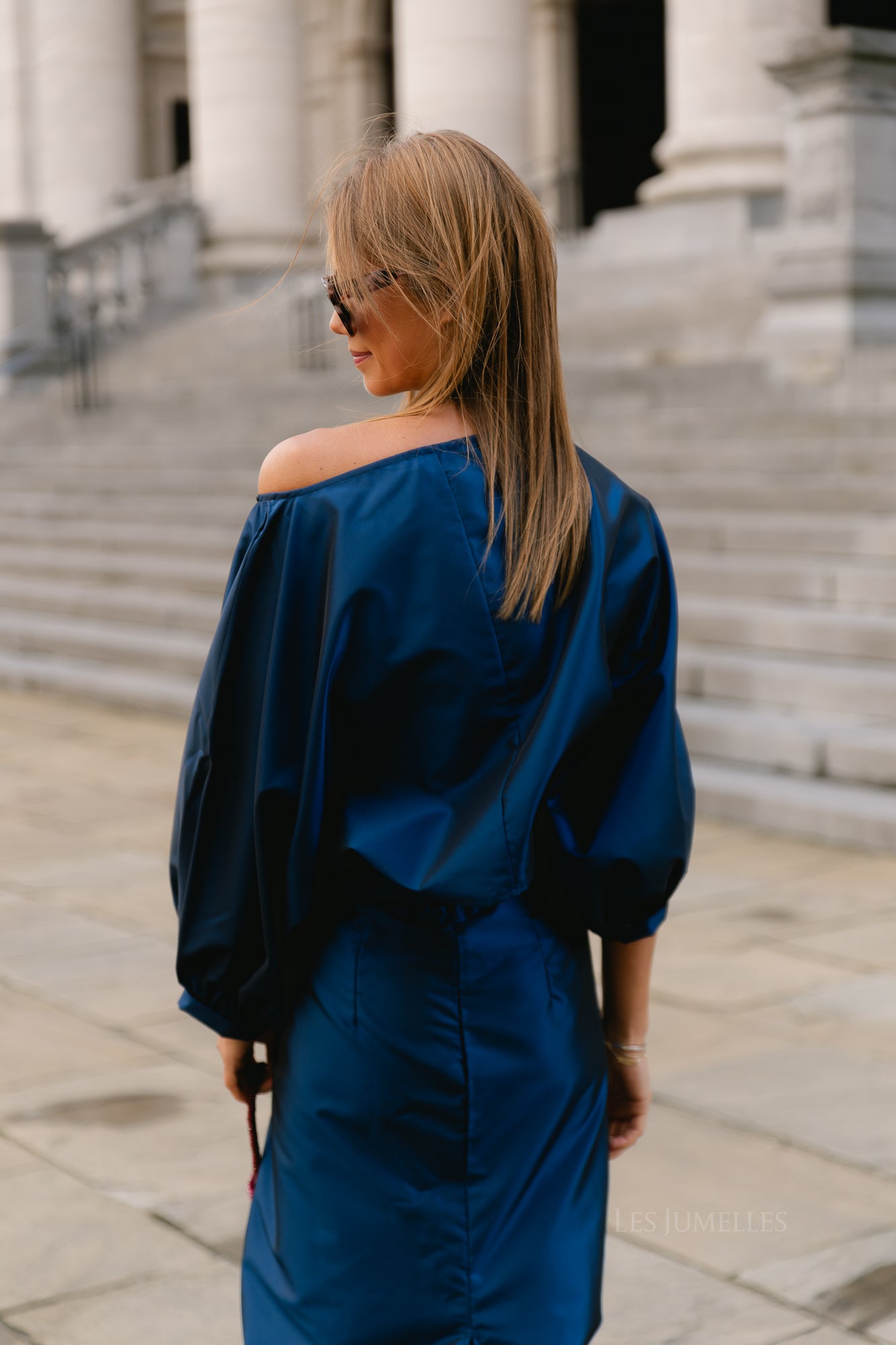 Sutton blouse navy