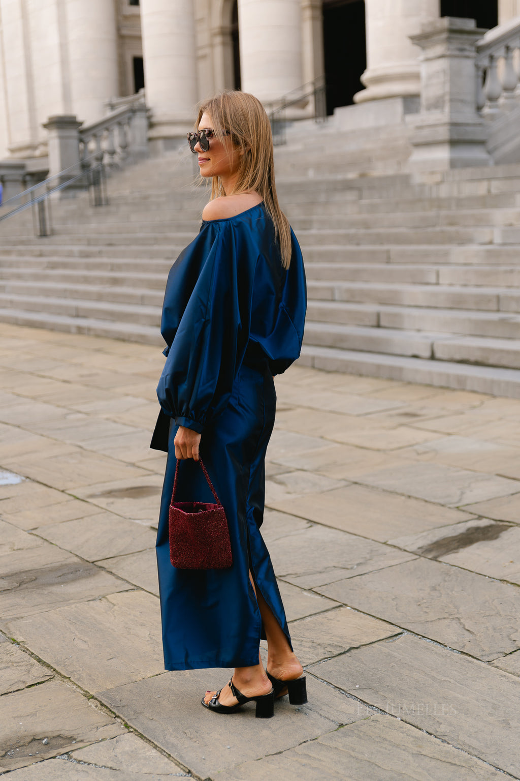 Sutton blouse navy