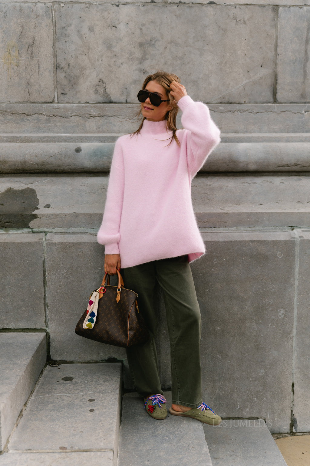 Annabelle LS knitted jumper pink