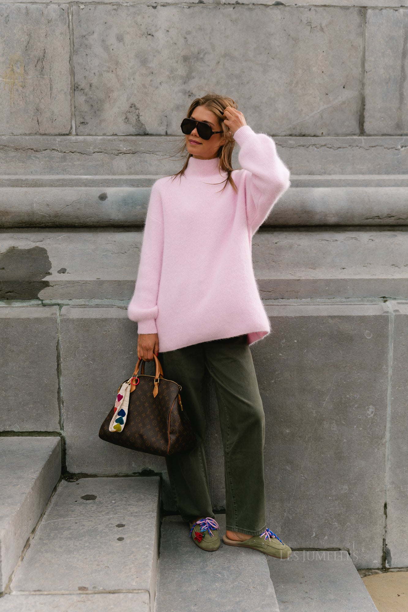Annabelle LS knitted jumper pink
