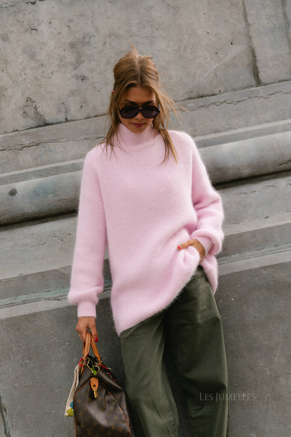 Annabelle LS knitted jumper pink