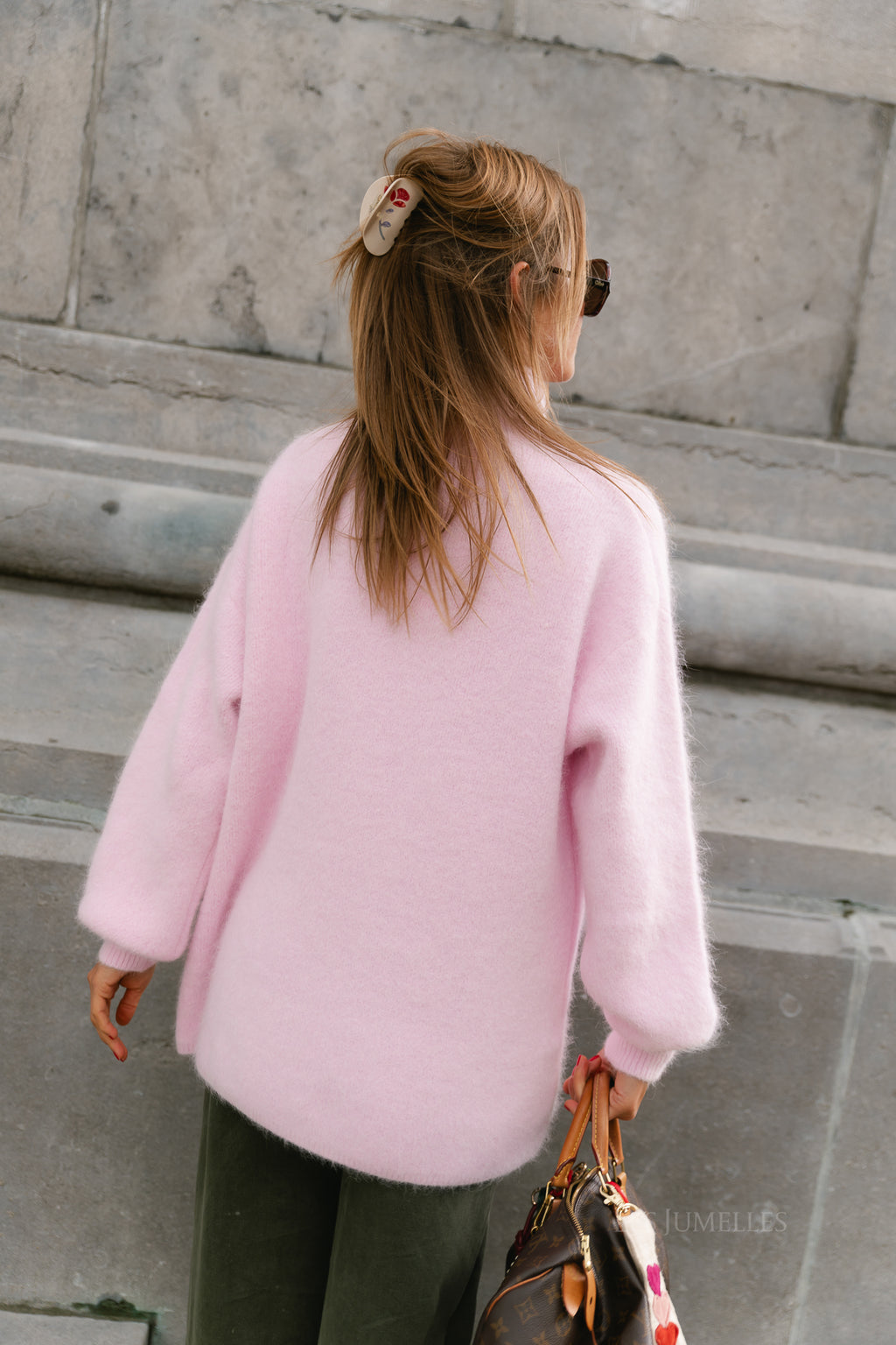 Annabelle LS knitted jumper pink