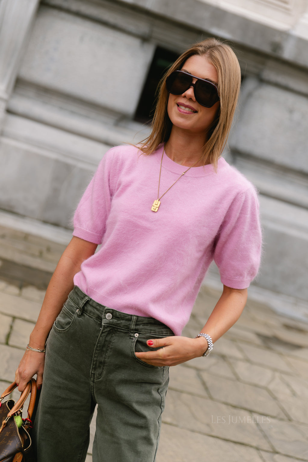 Polov jumper orchid pink