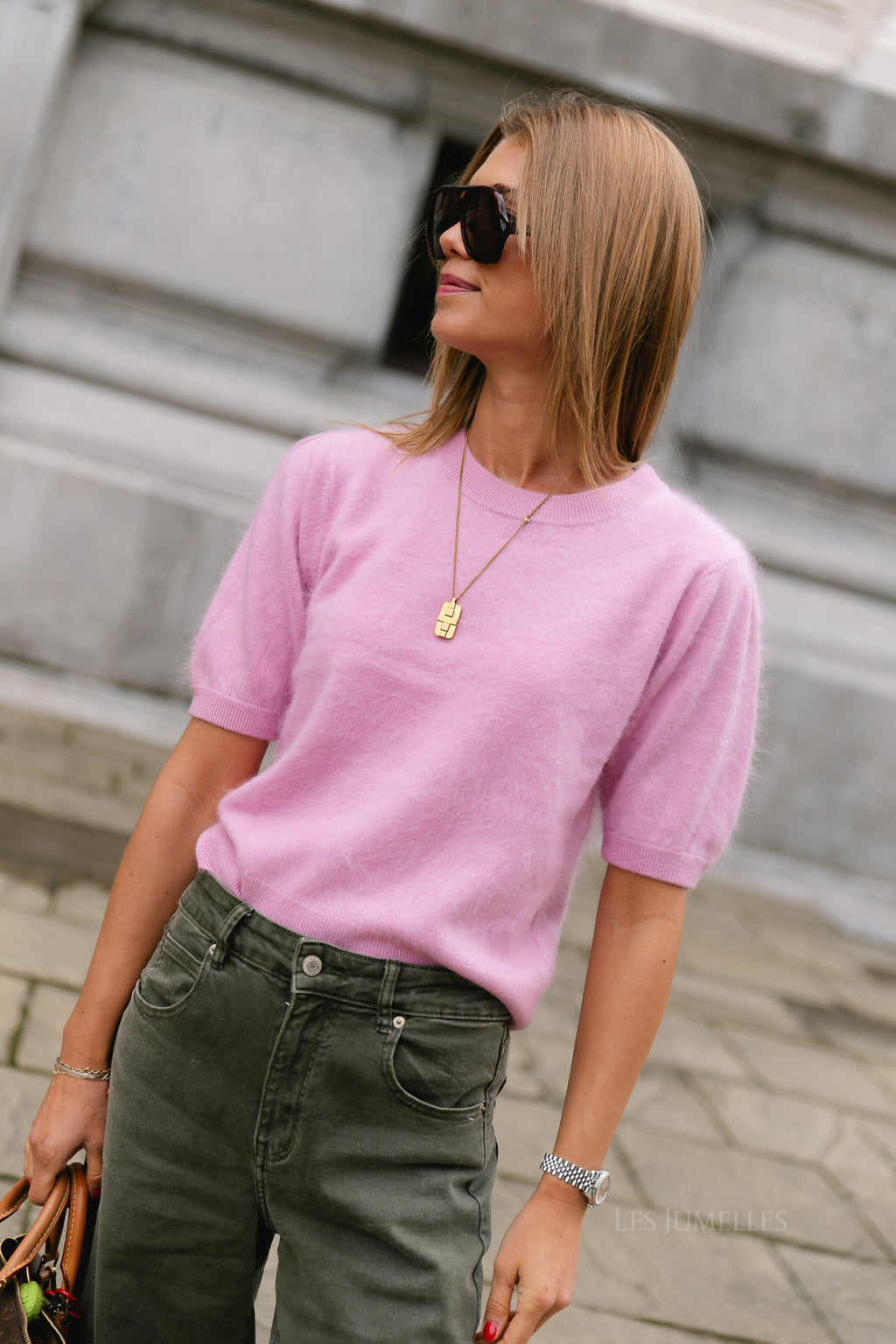Polov jumper orchid pink