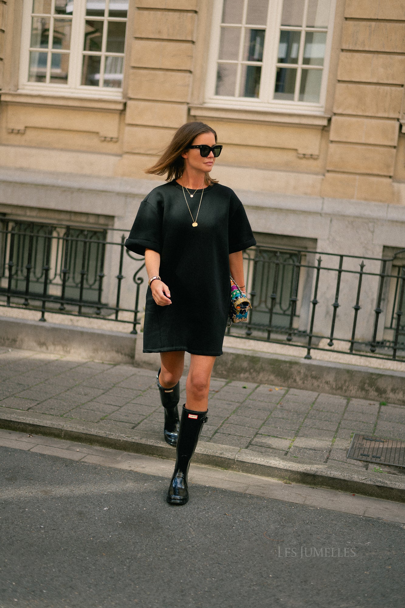 Isabel sweater dress black