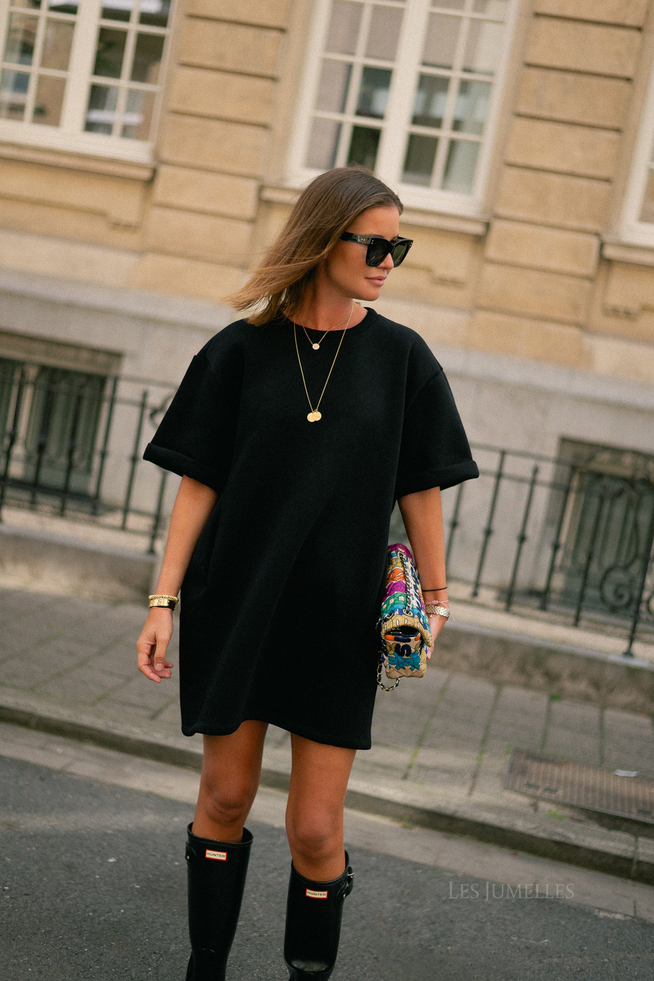 Isabel sweater dress black