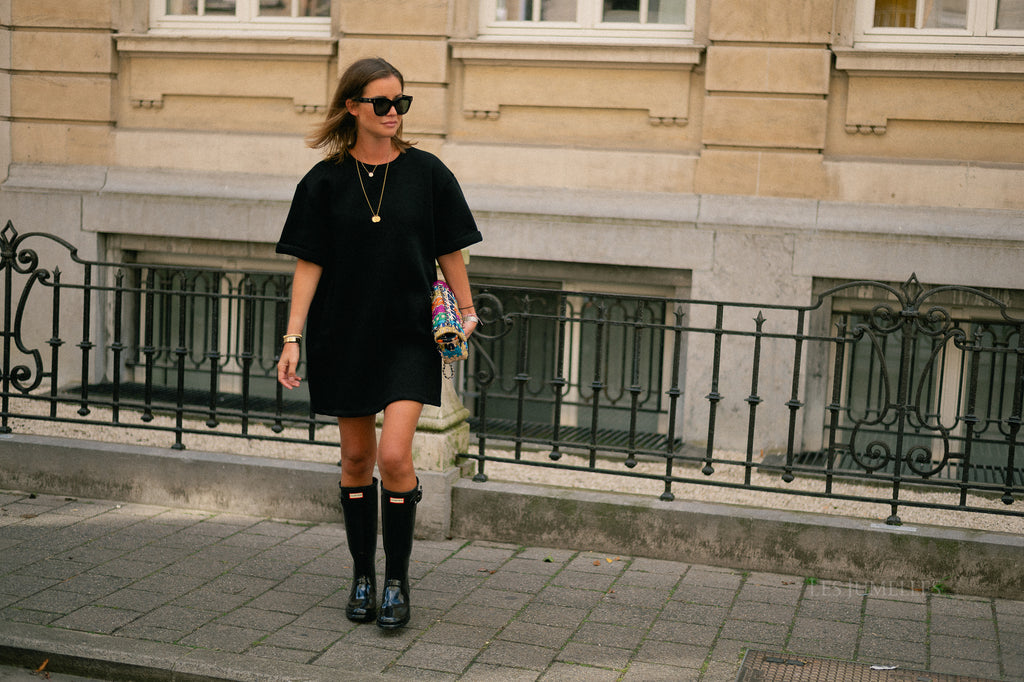 Isabel sweater dress black