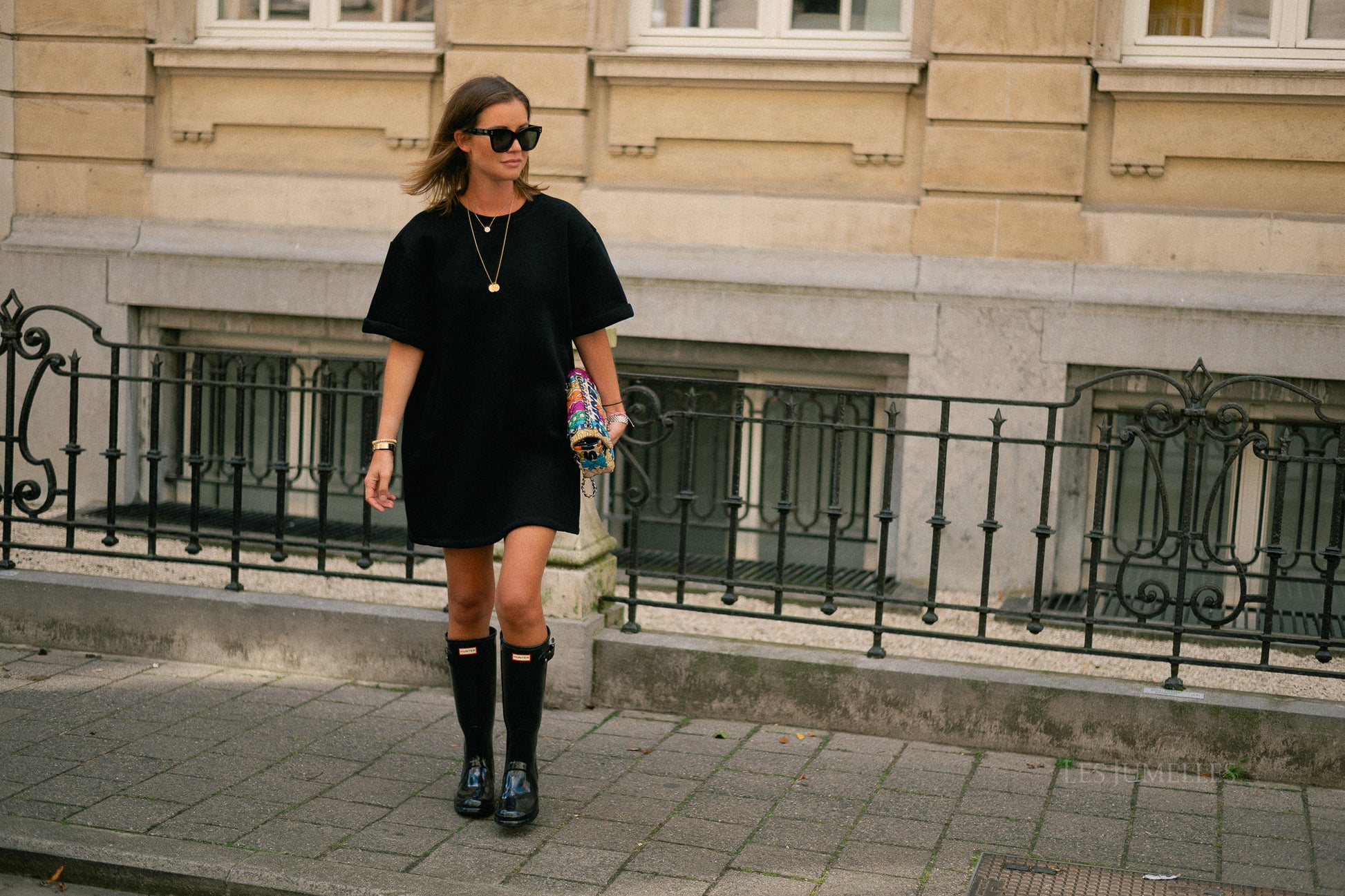 Isabel sweater dress black