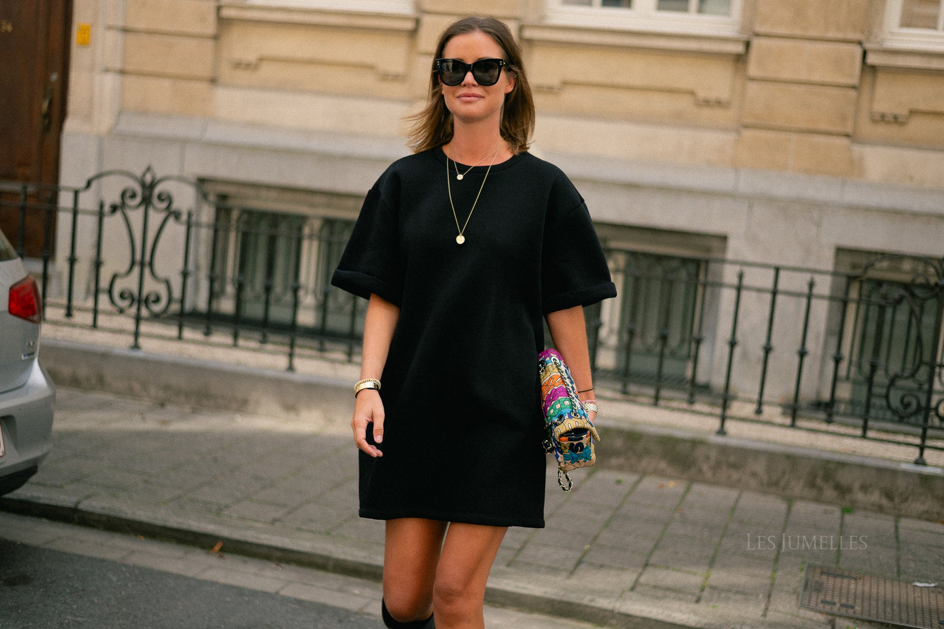 Isabel sweater dress black
