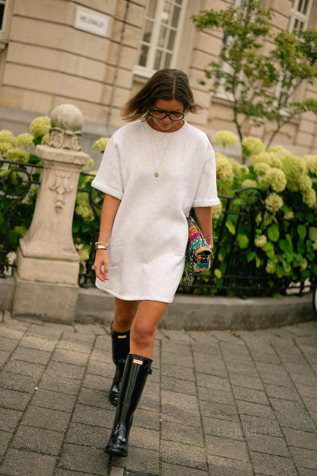 Isabel sweater dress light grey