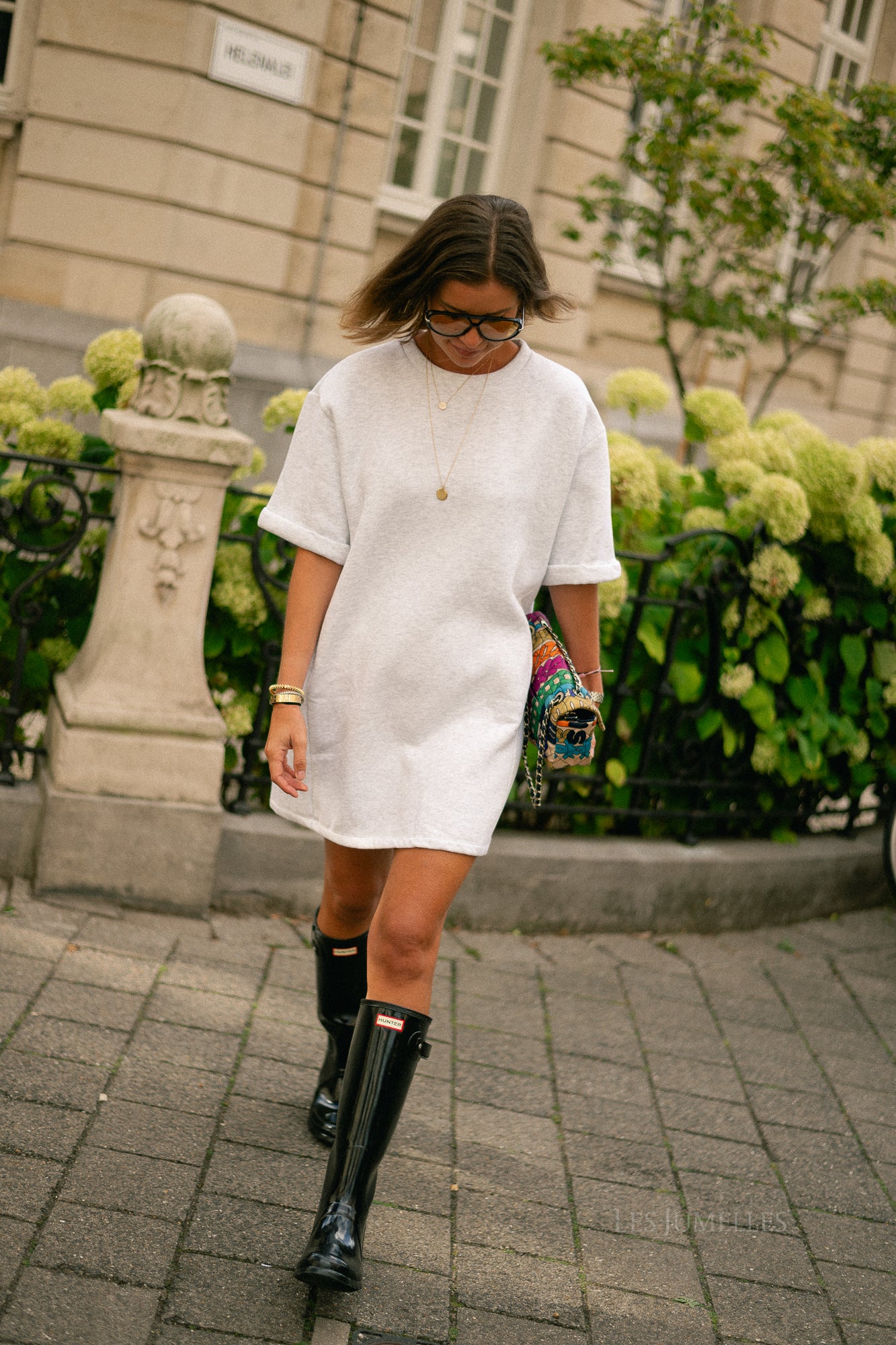Isabel sweater dress light grey