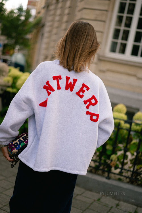 'Antwerp' sweater light grey