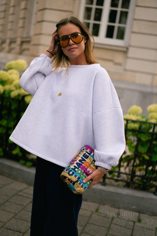 'Antwerp' sweater light grey