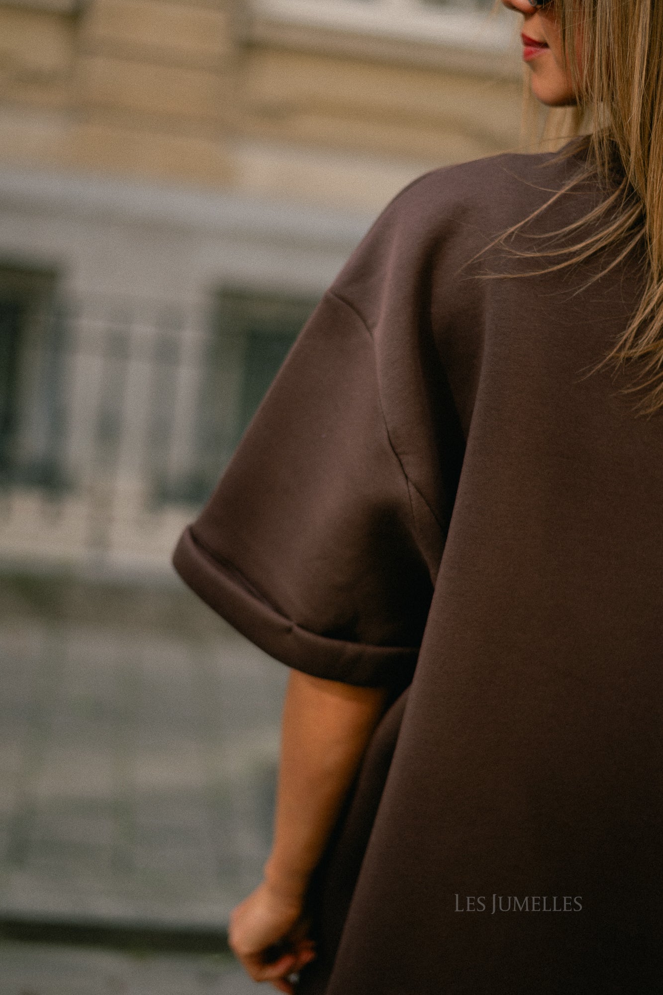 Isabel sweater dress hot chocolate