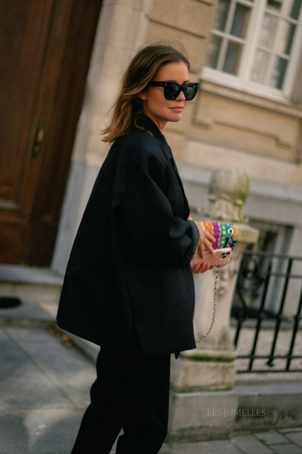 Chloe oversized blazer black