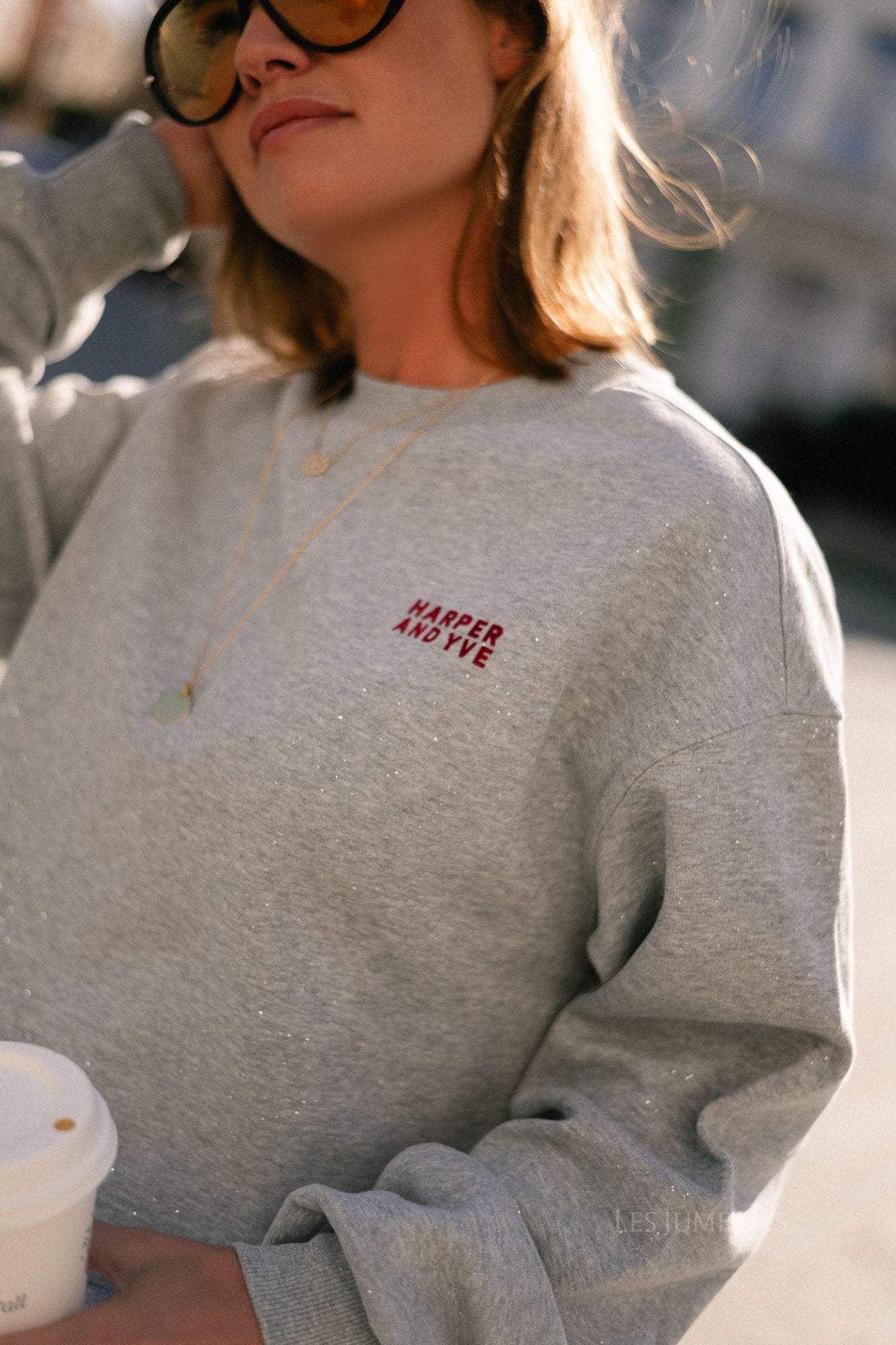 Darcy sweater sparkling grey