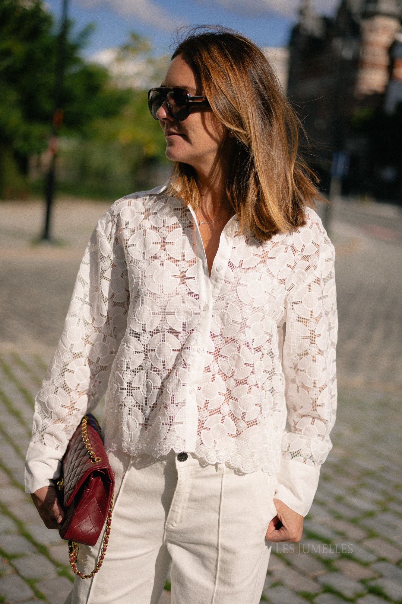 YASMillo LS shirt star white