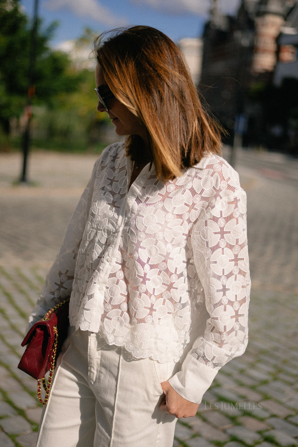 YASMillo LS shirt star white