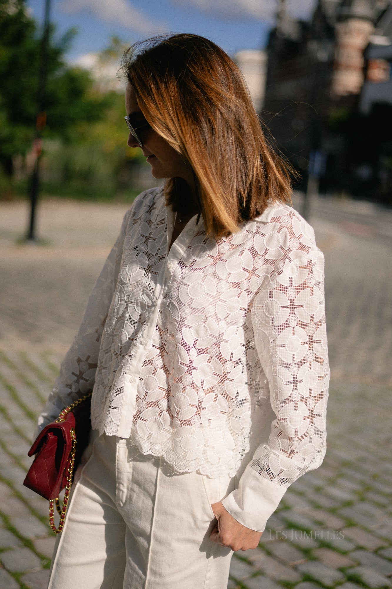 YASMillo LS shirt star white