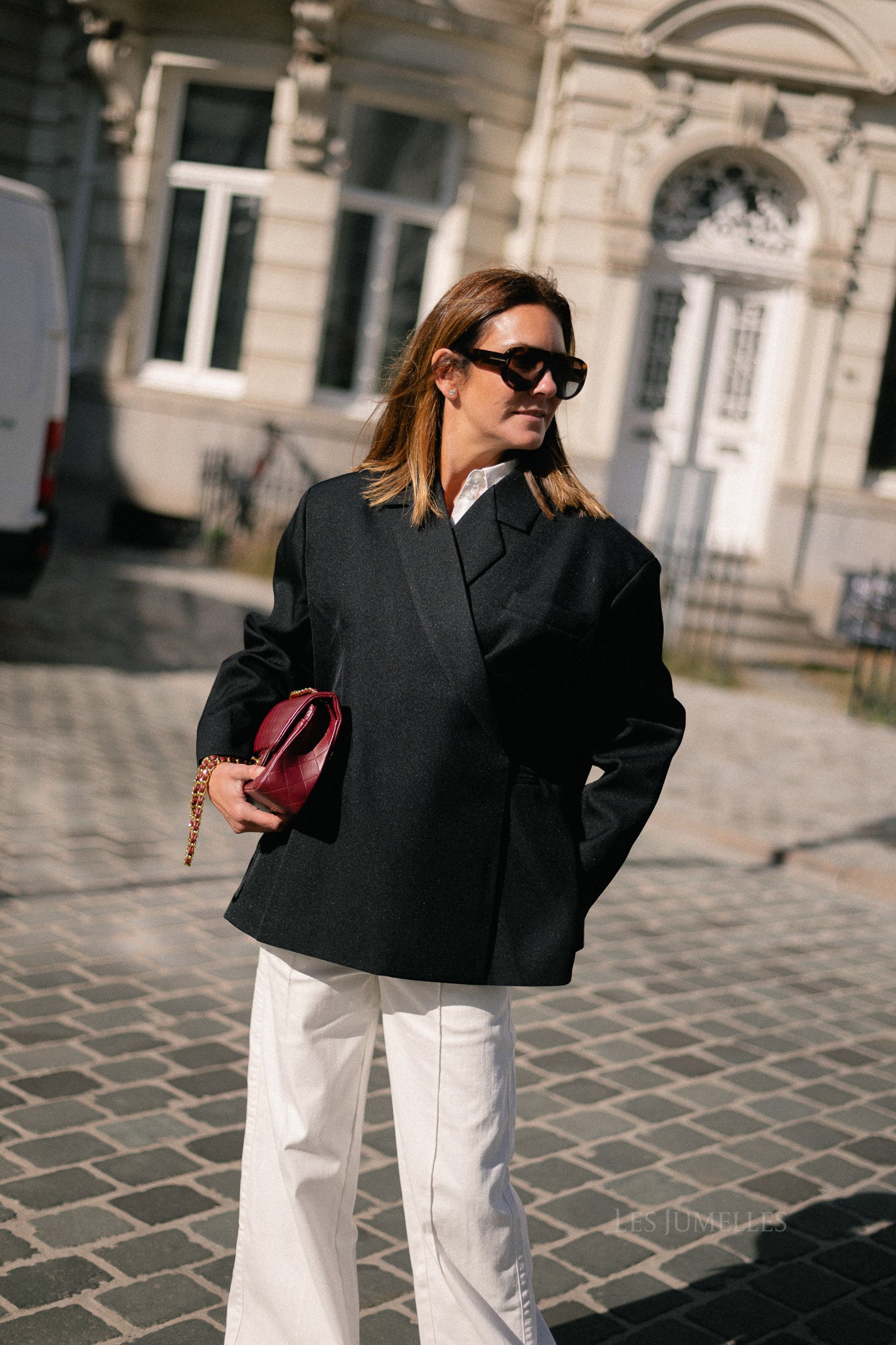 Chloe oversized blazer zwart