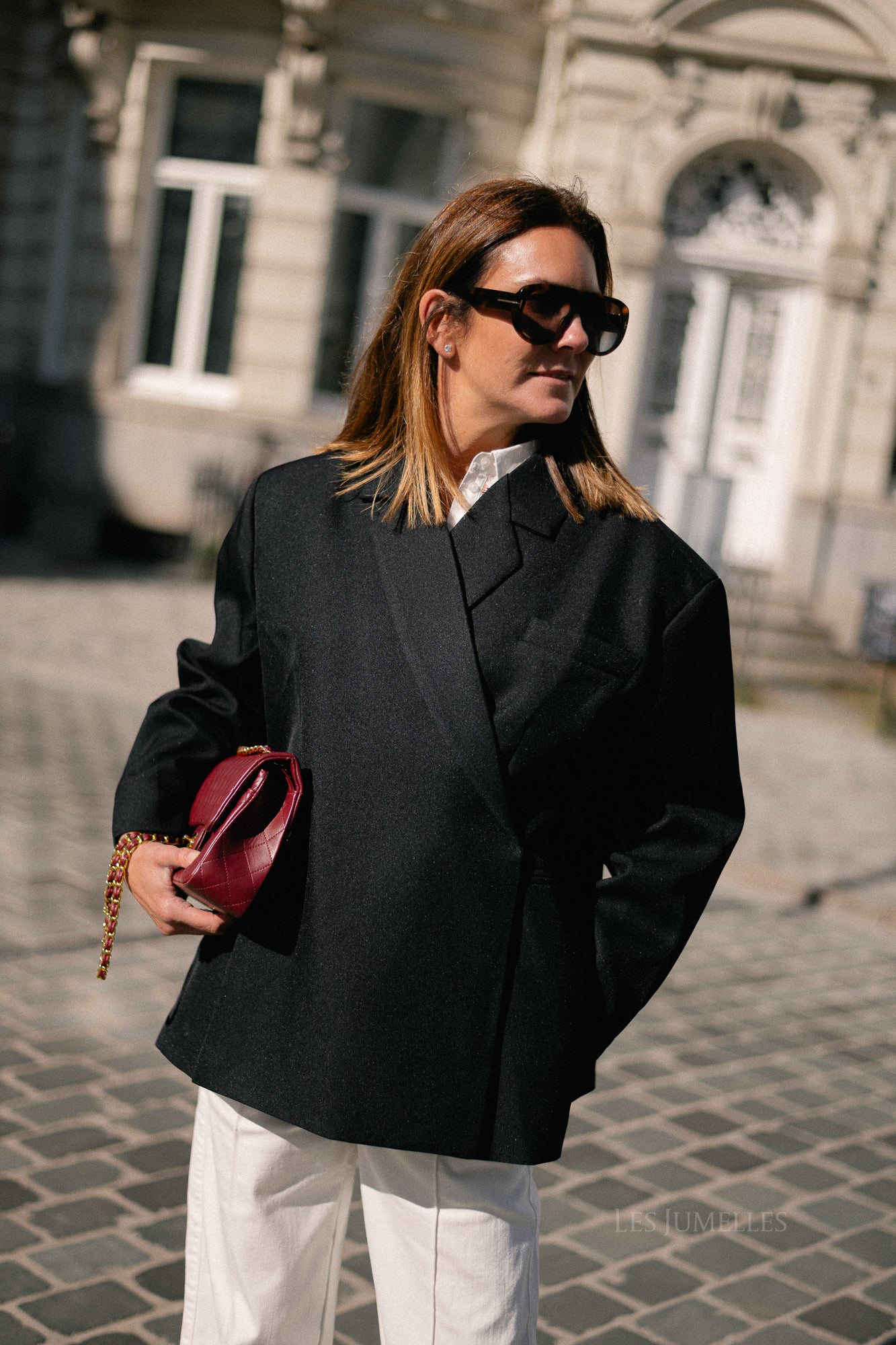 Chloe oversized blazer zwart