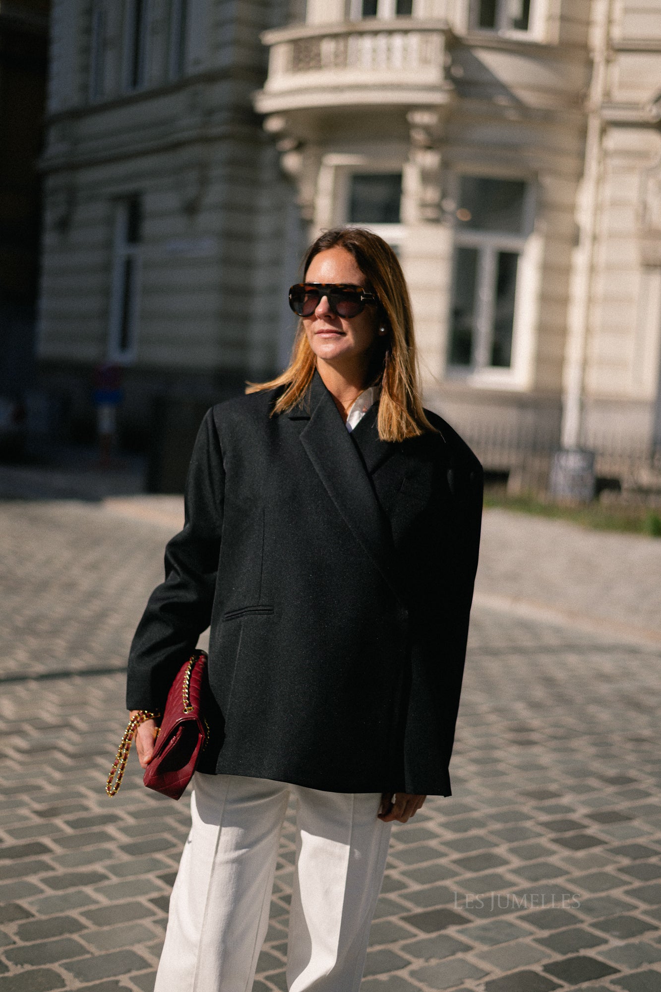 Chloe oversized blazer zwart