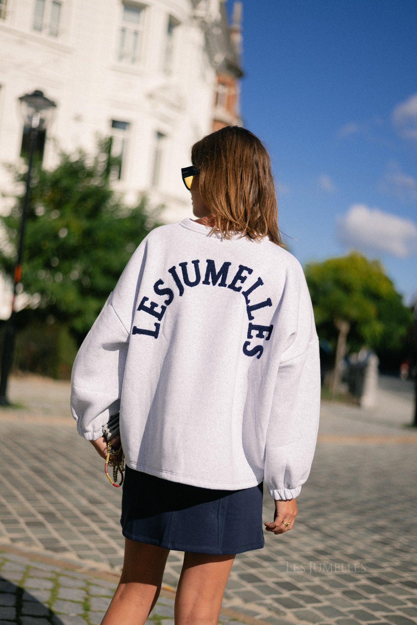 'Les Jumelles' sweater light grey melange