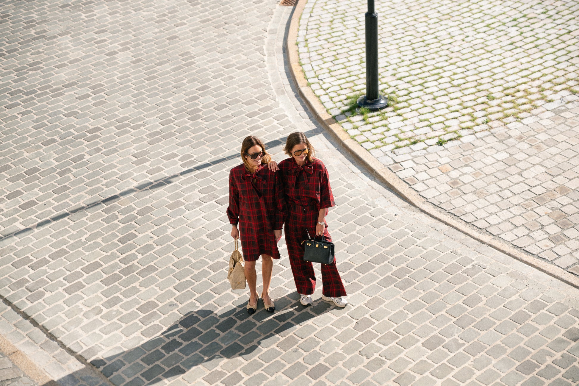 YASEvelina 3/4 tie top port royale/red mix