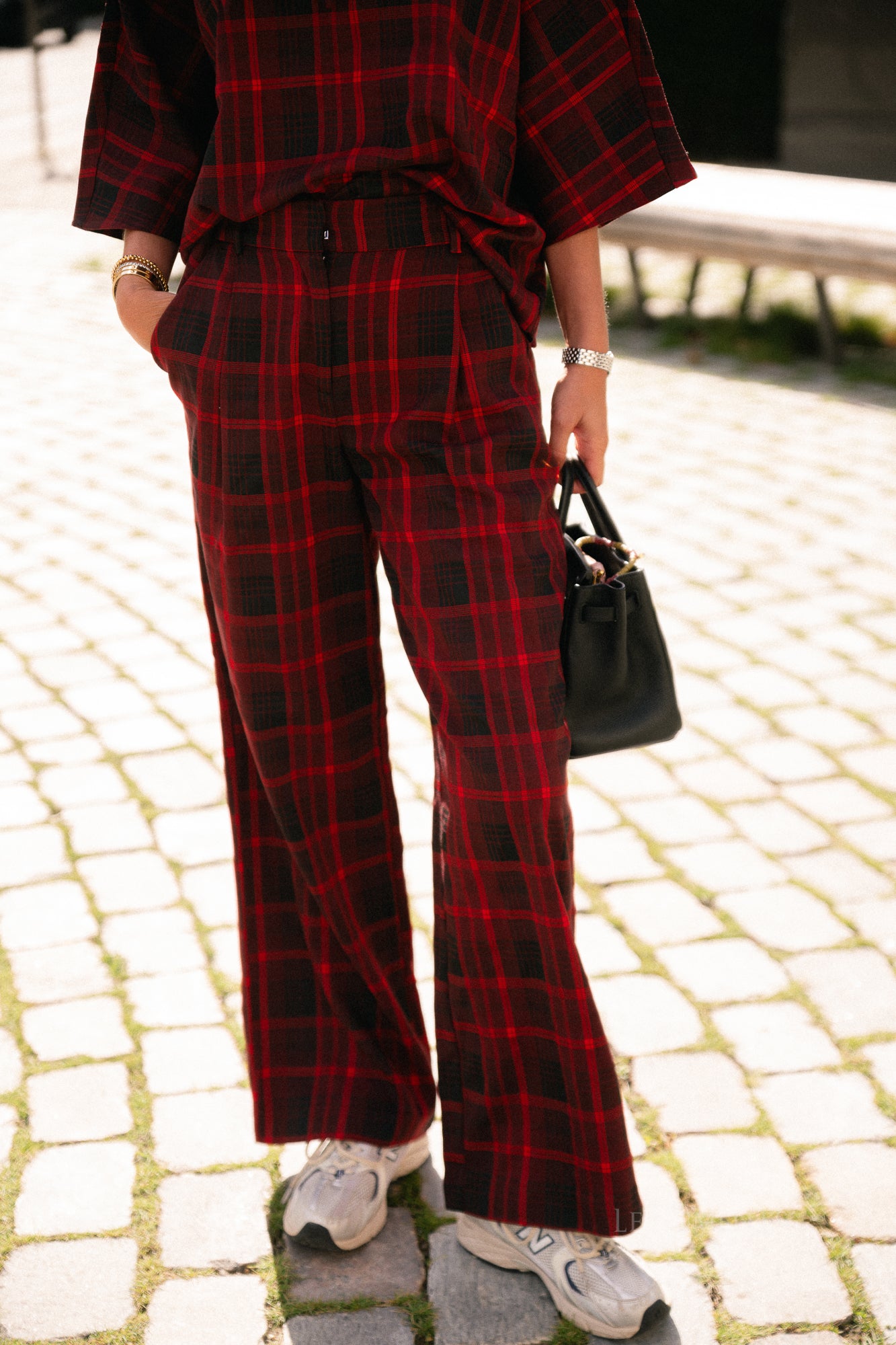 YASEvelina HMW pants port royale/red mix