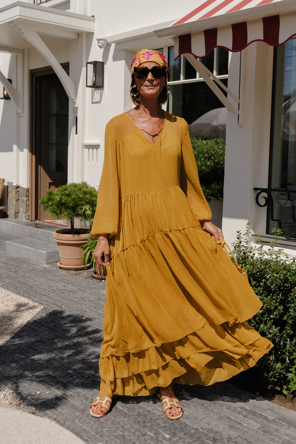 VIKale L/S Maxikleid Walddrossel