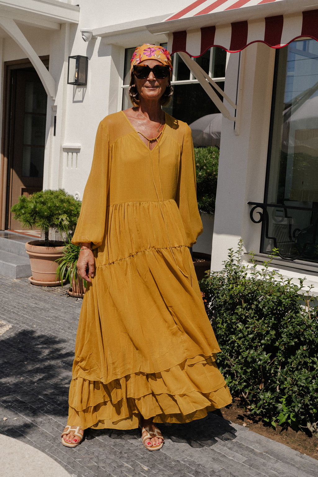 VIKale L/S Maxikleid Walddrossel