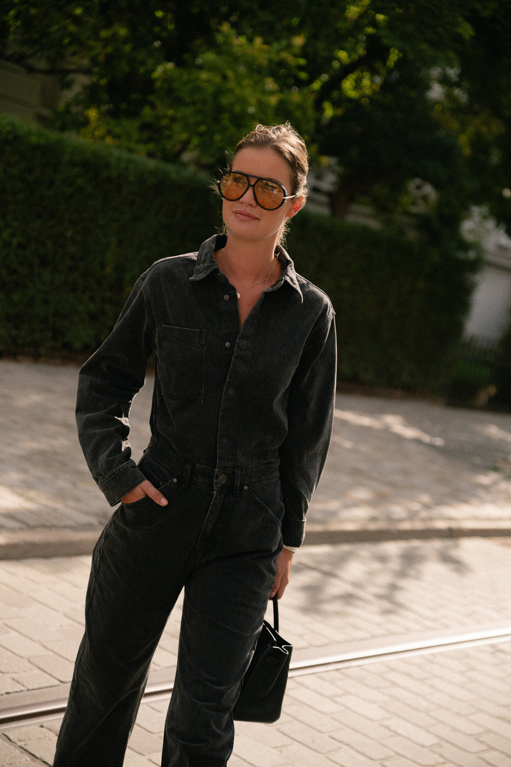 JoelleSW jumpsuit washed black