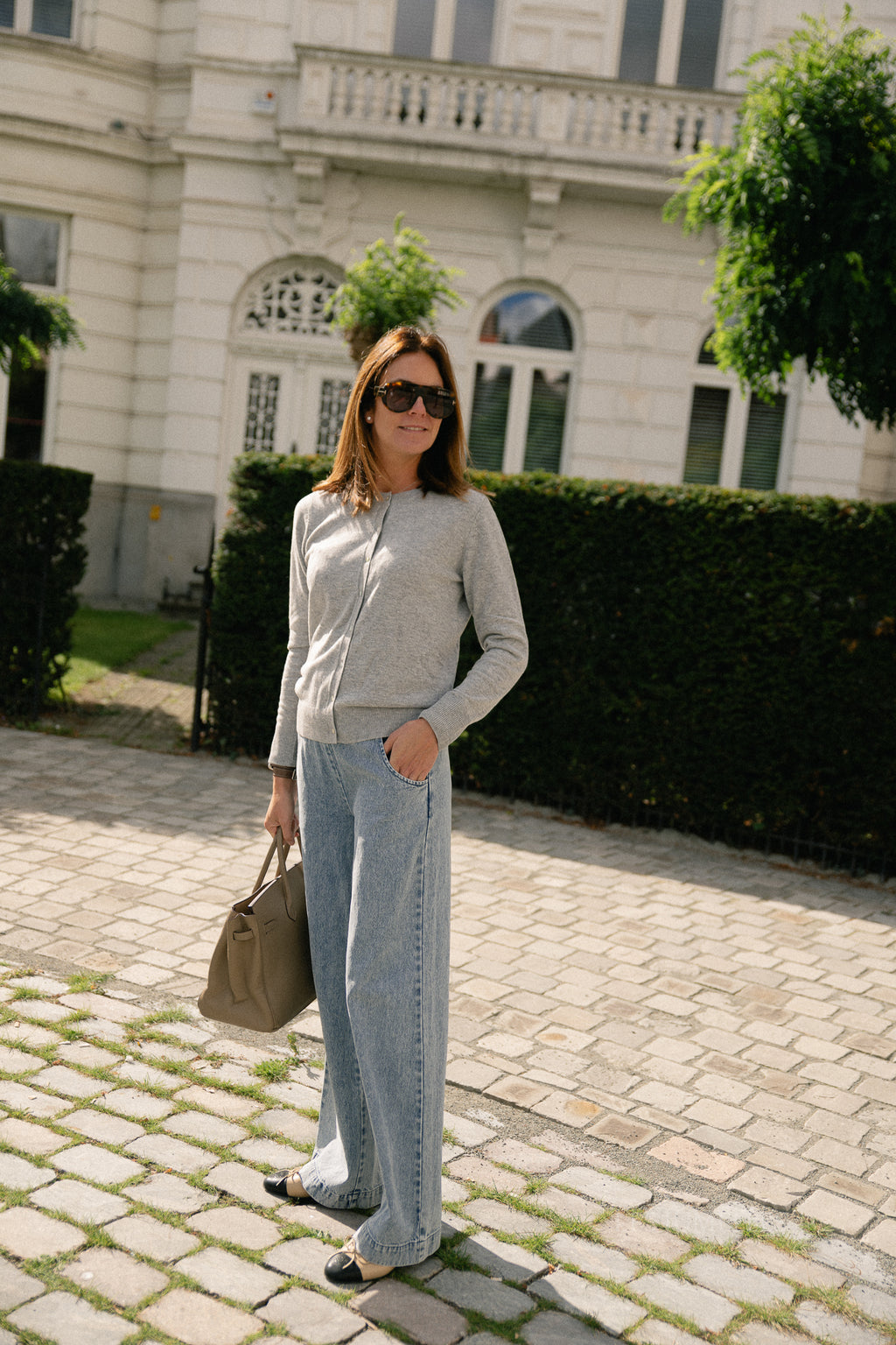 Cissesw cardigan grey melange