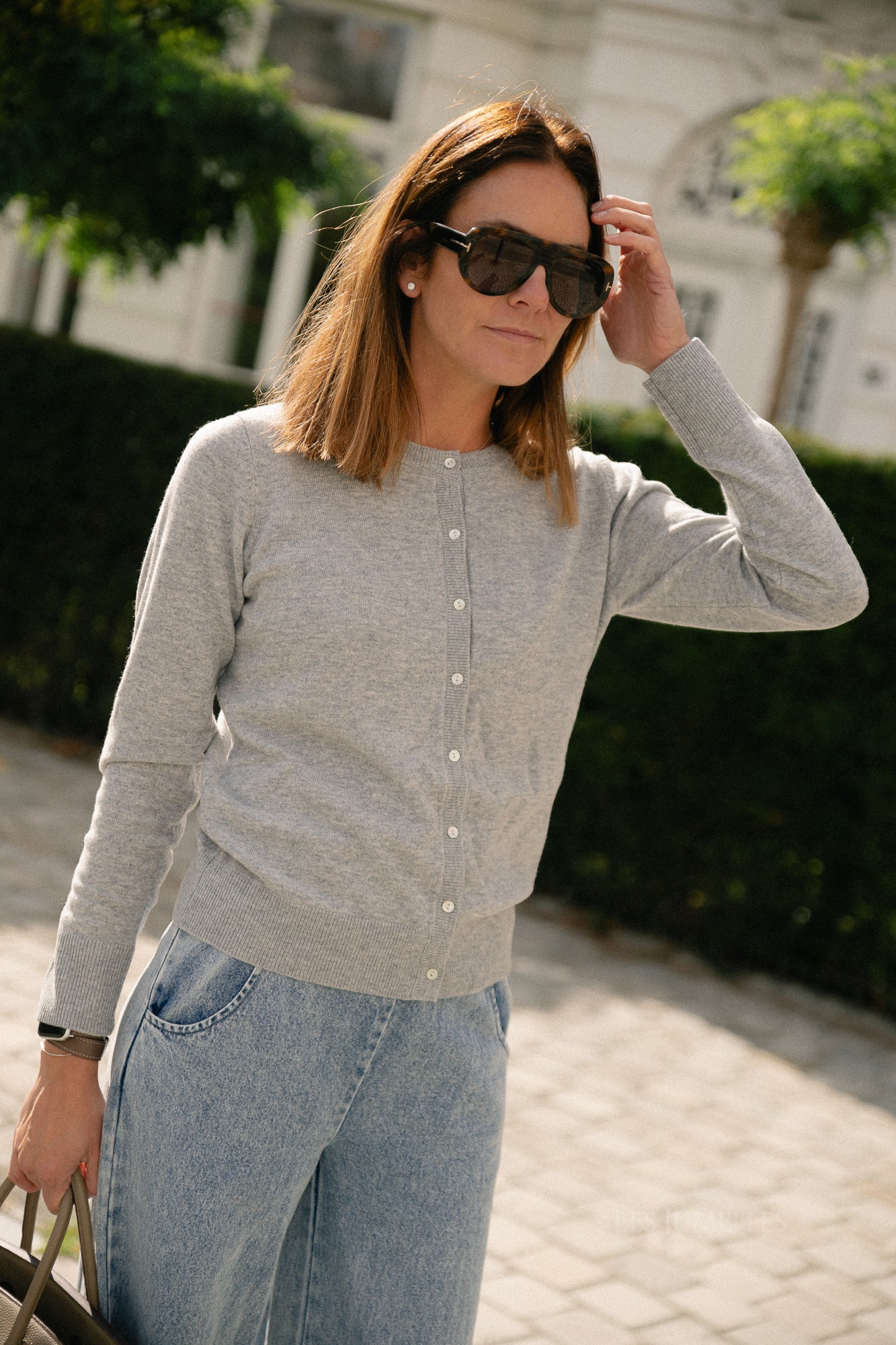 Cissesw cardigan grey melange
