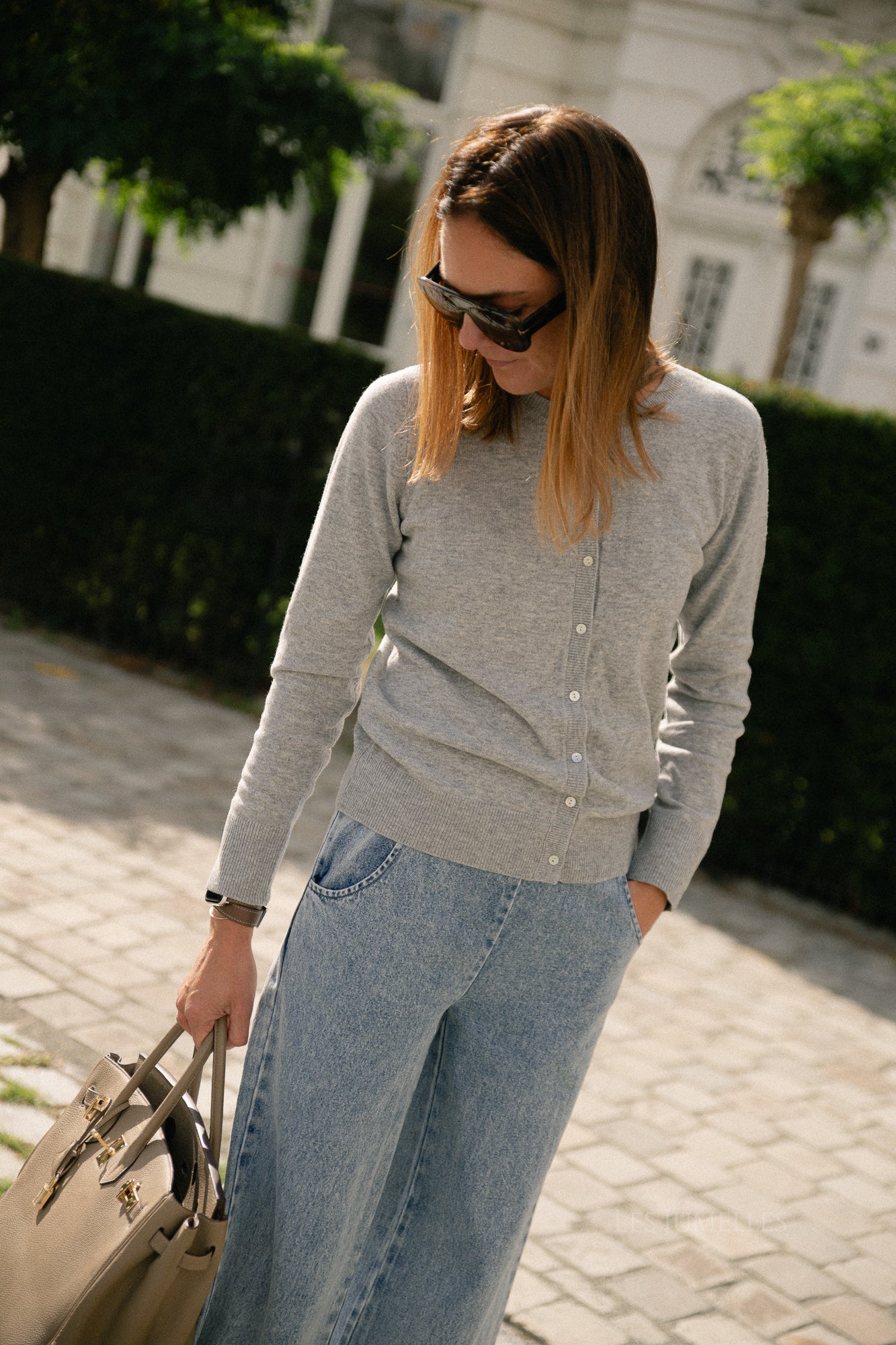 Cissesw cardigan grey melange