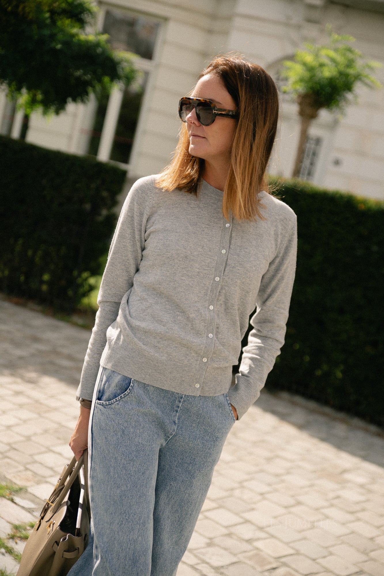 Cissesw cardigan grey melange