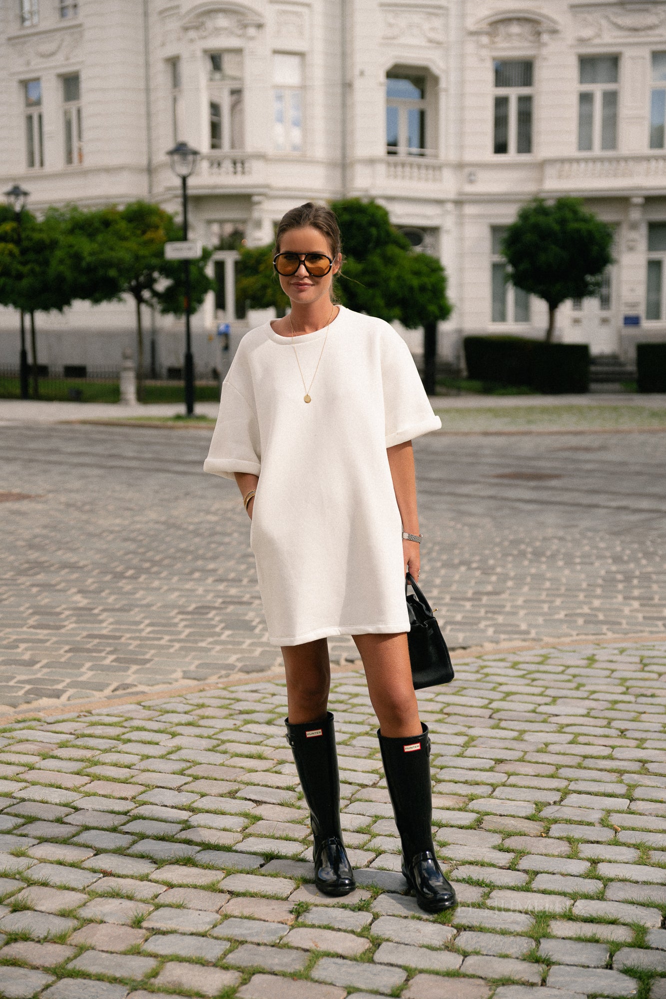 Isabel sweater dress off white