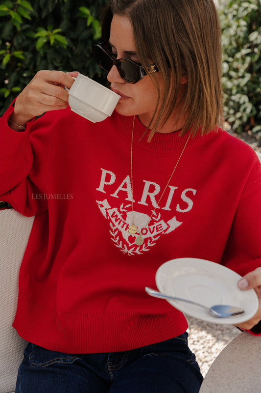 Les Jumelles Pikilo jumper red