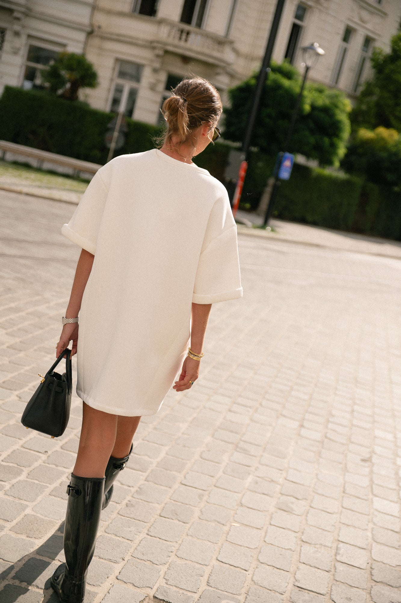 Isabel sweater dress off white