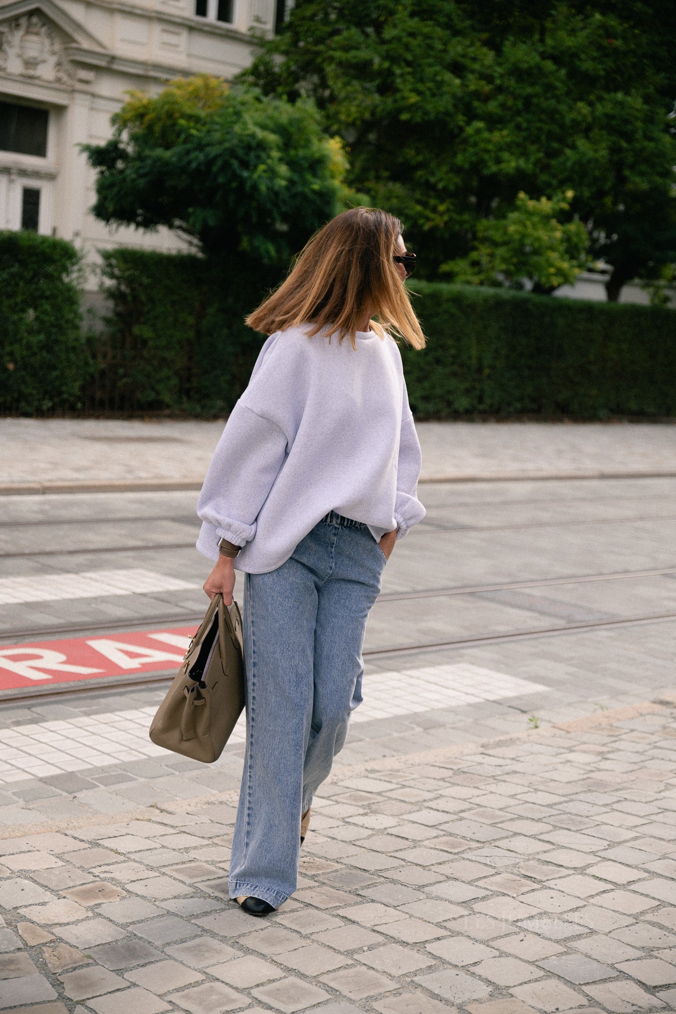 ORIGINAL 'Oui Oui' sweater light grey