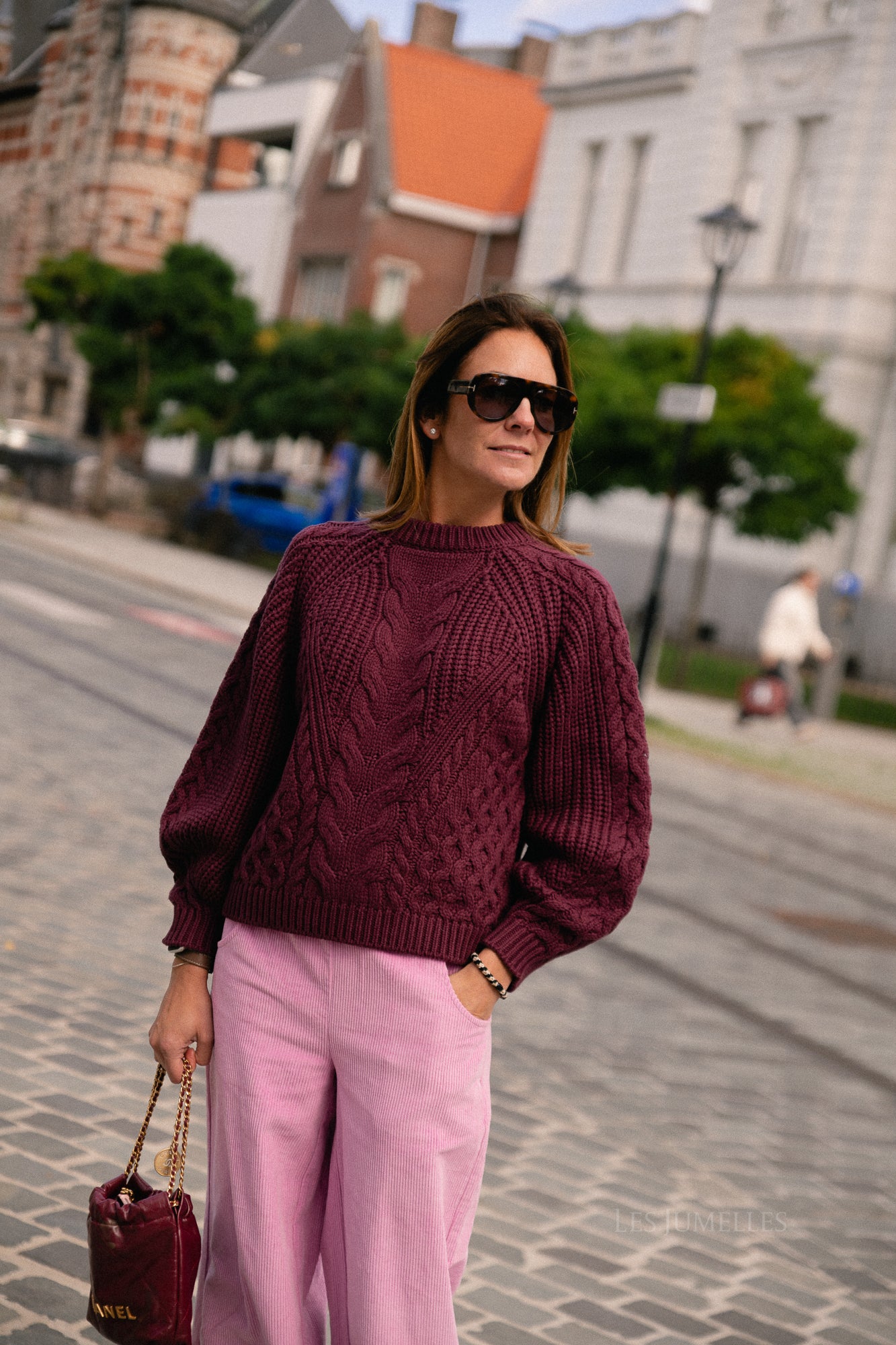 YASNansa LS knit pullover port royale
