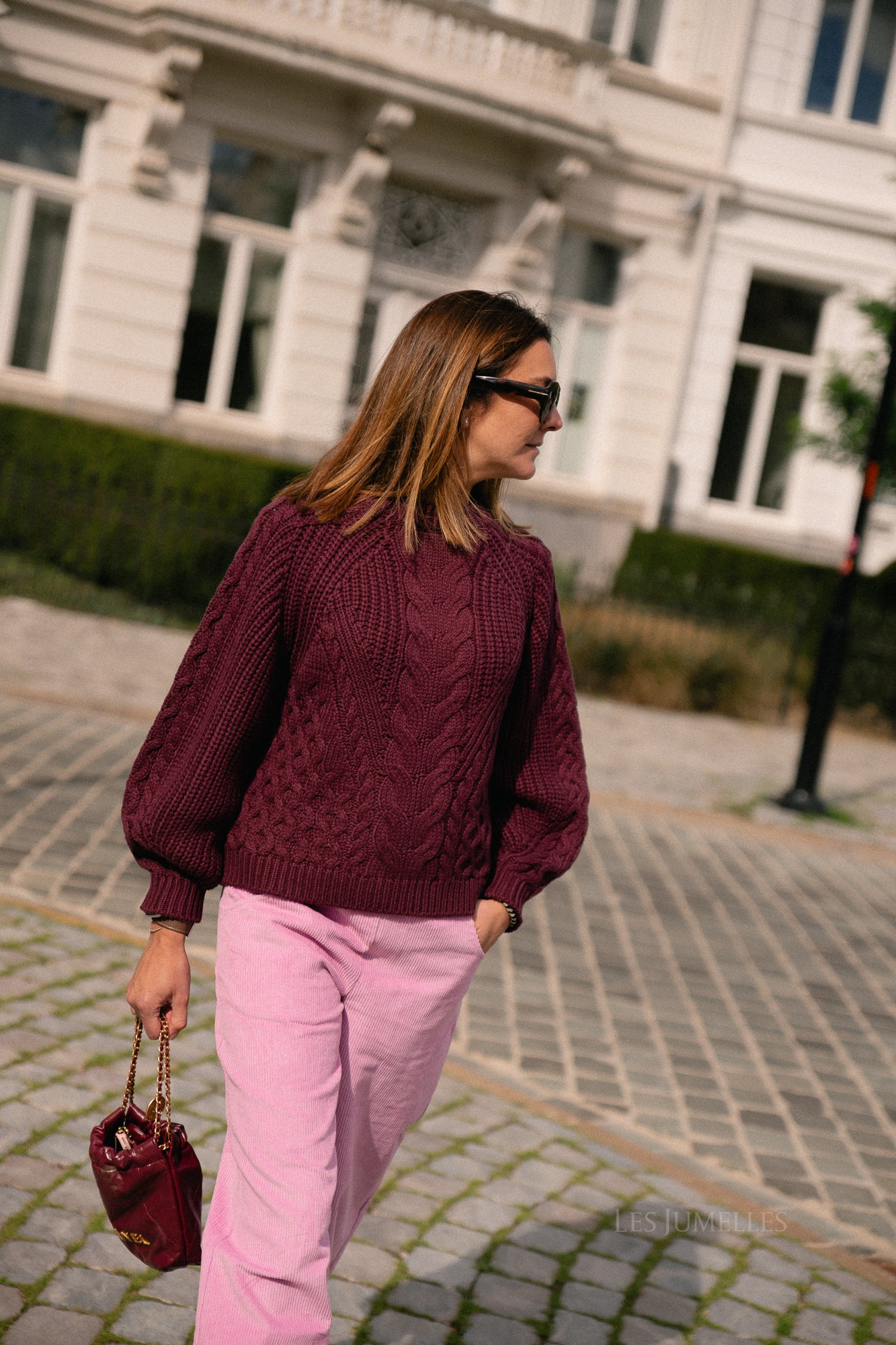 YASNansa LS knit pullover port royale