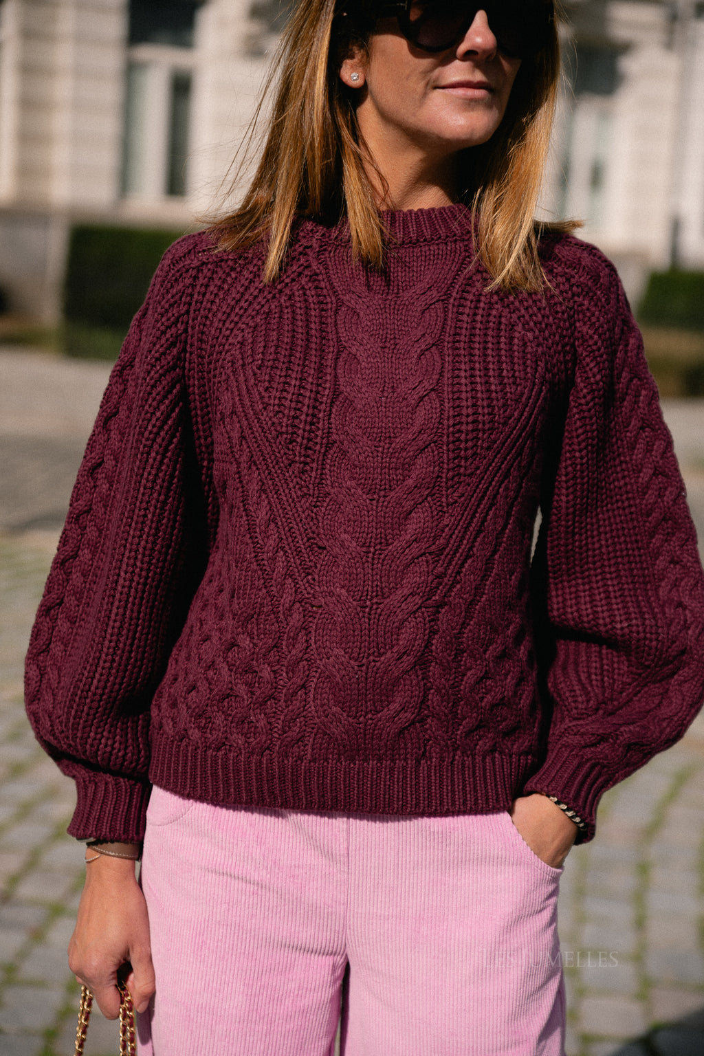 YASNansa LS knit pullover port royale