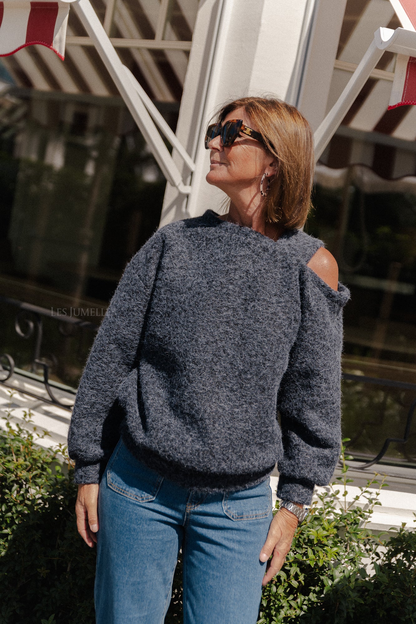 Kyoto teddy sweater navy