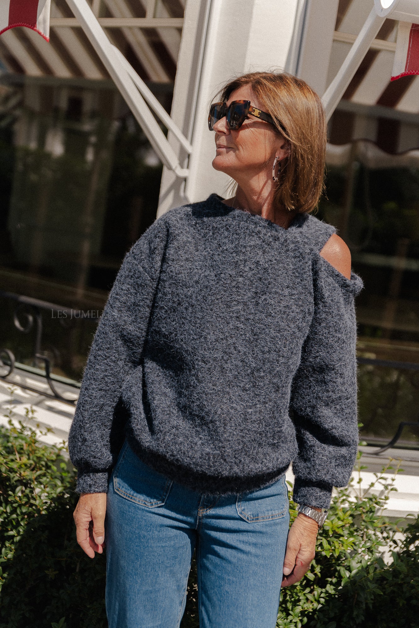 Kyoto teddy sweater navy