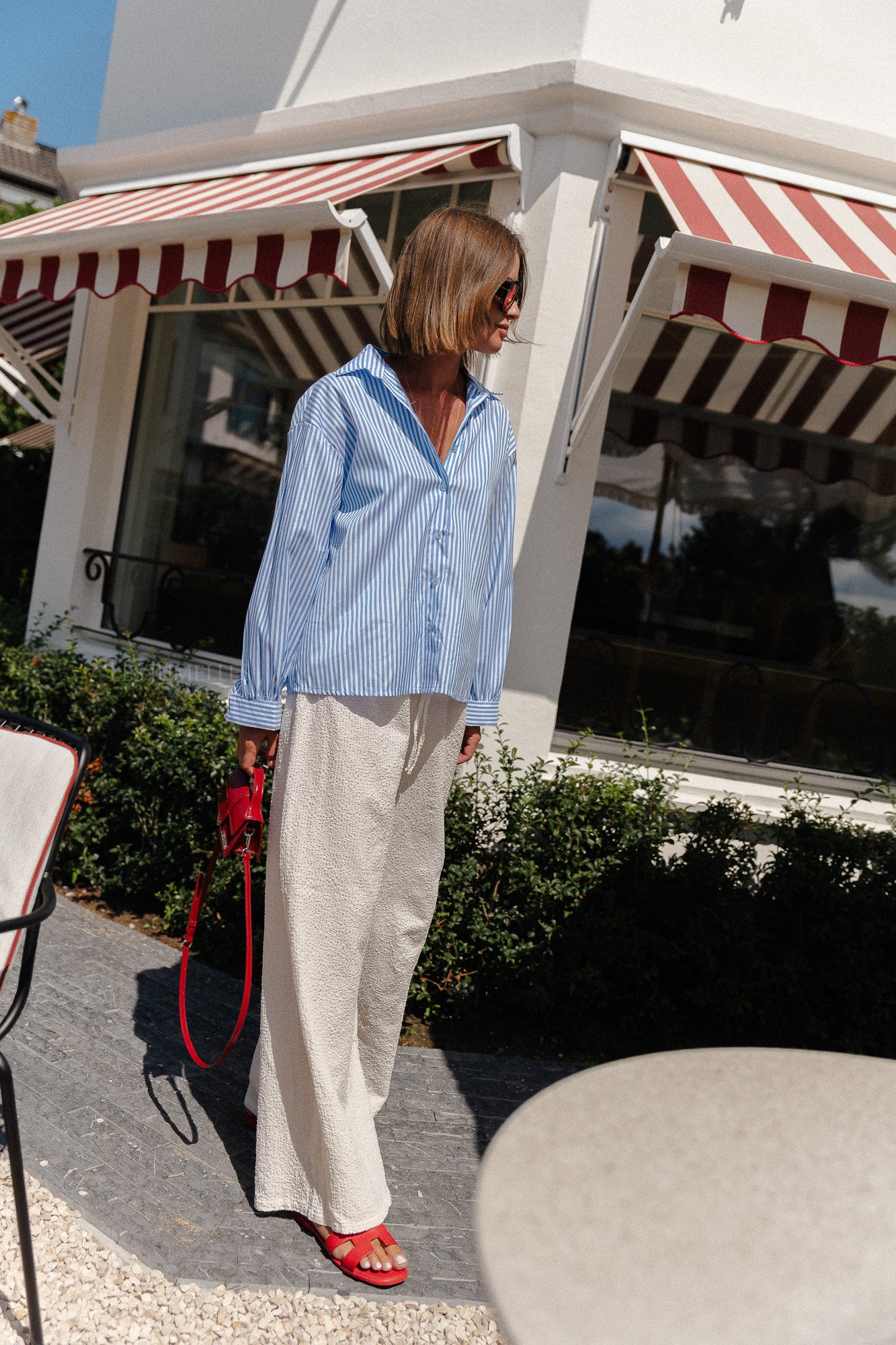 Jane striped shirt blue