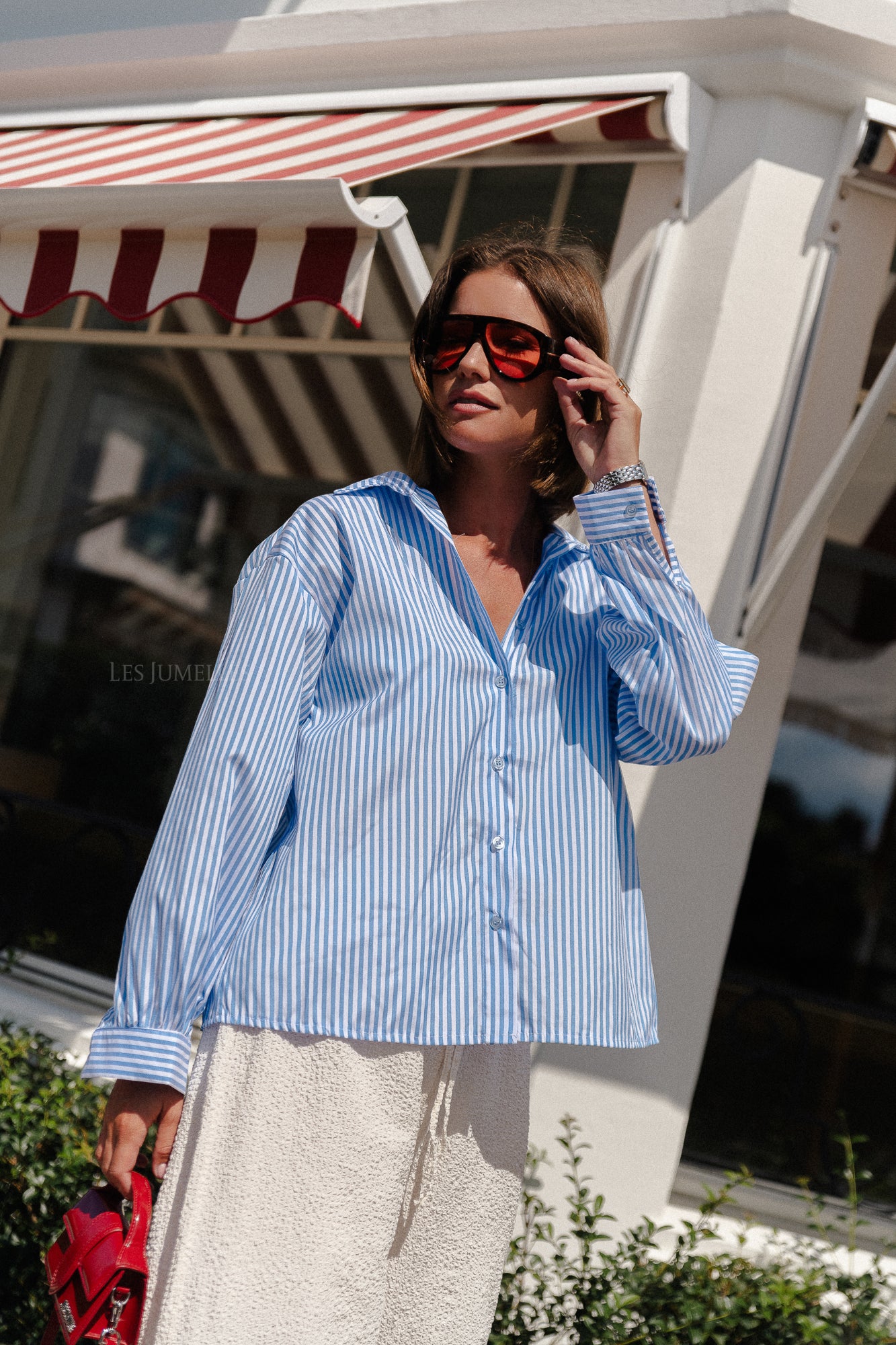 Jane striped shirt blue