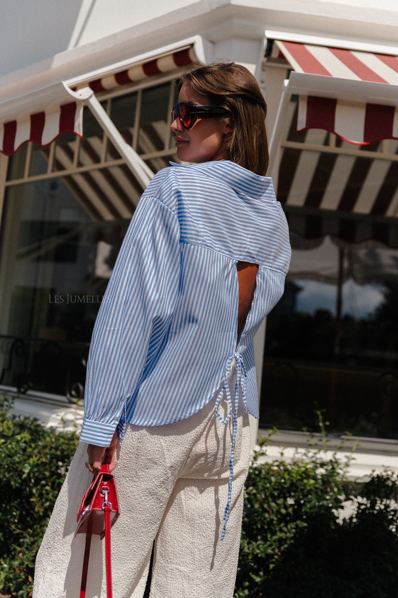 Jane striped shirt blue