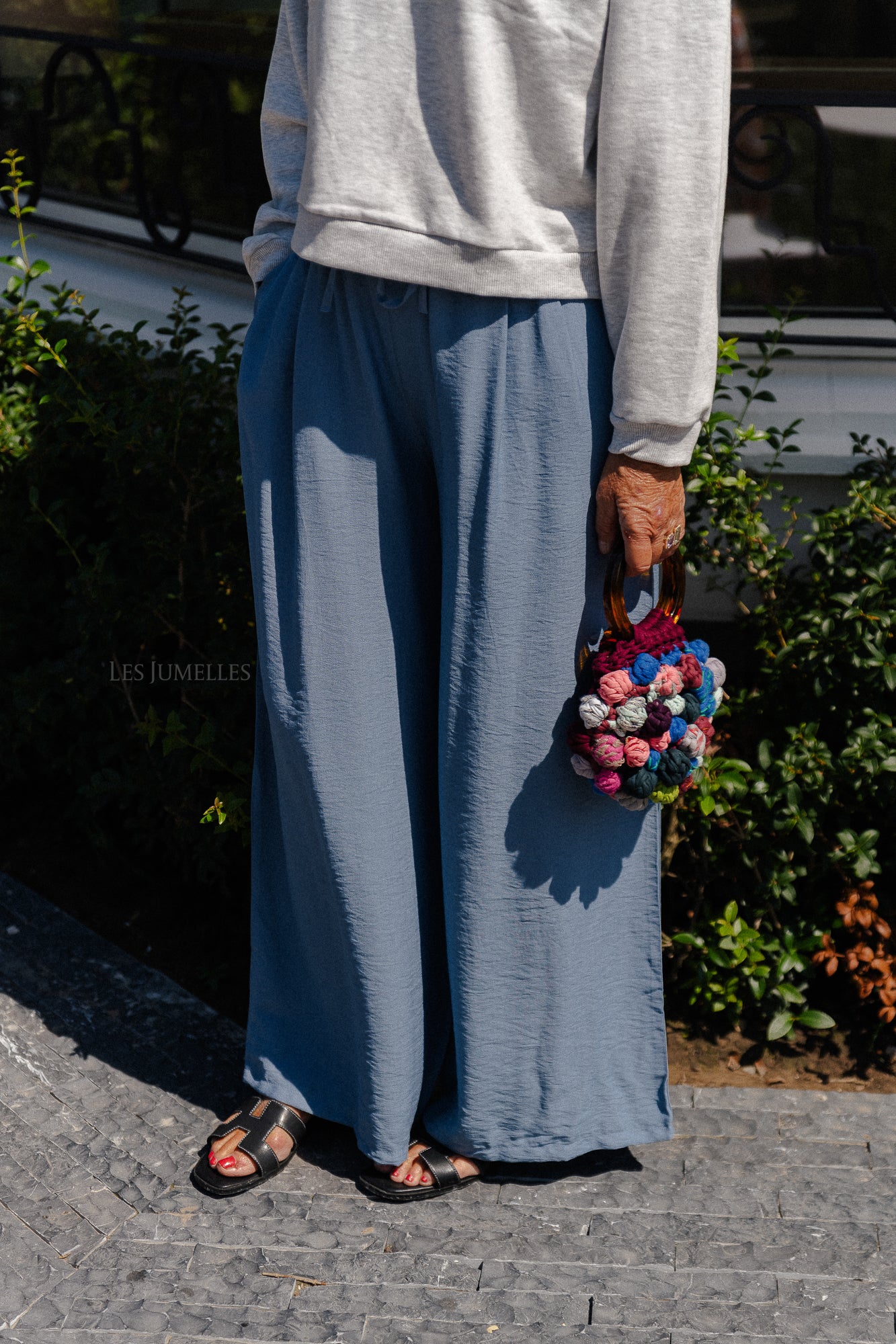 Wallis wide pants blue