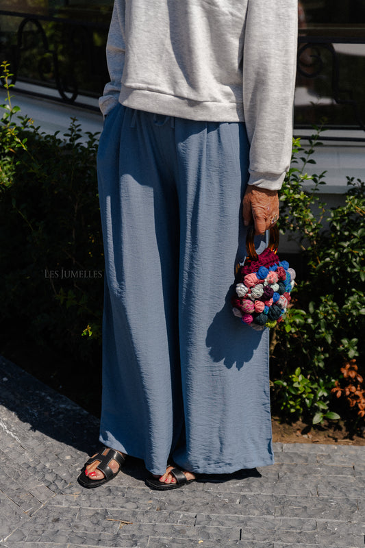 Les Jumelles Wallis wide pants blue